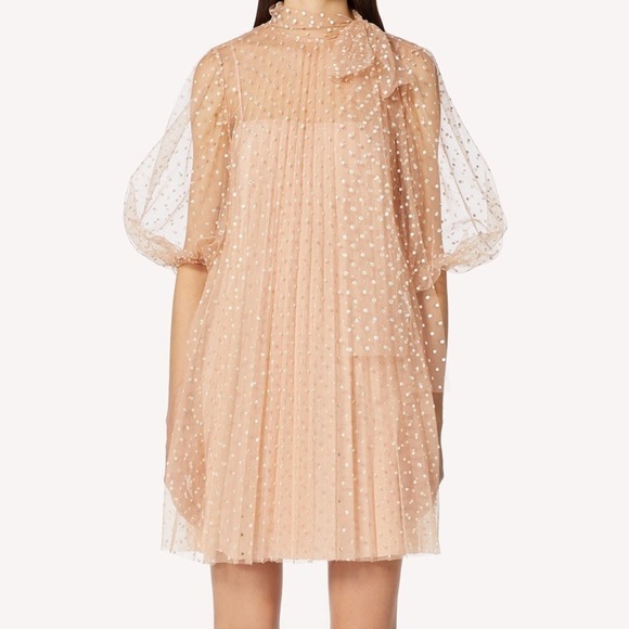 Red Valentino Tulle Dress with Bow - Picture 1 of 5